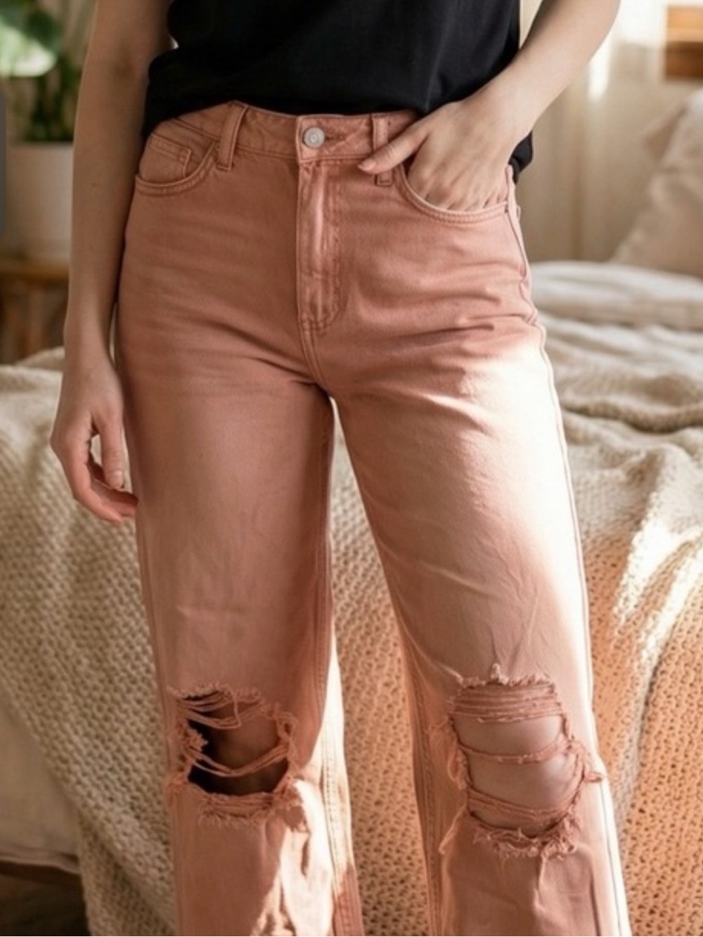 Vervet Los Angeles Jeans in Dusty Rose size 26